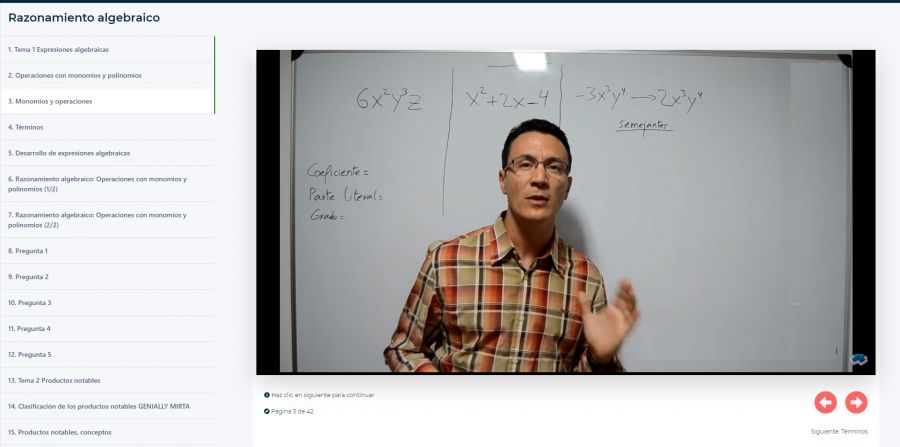 Clases en vivo y en línea a través de ZOOM